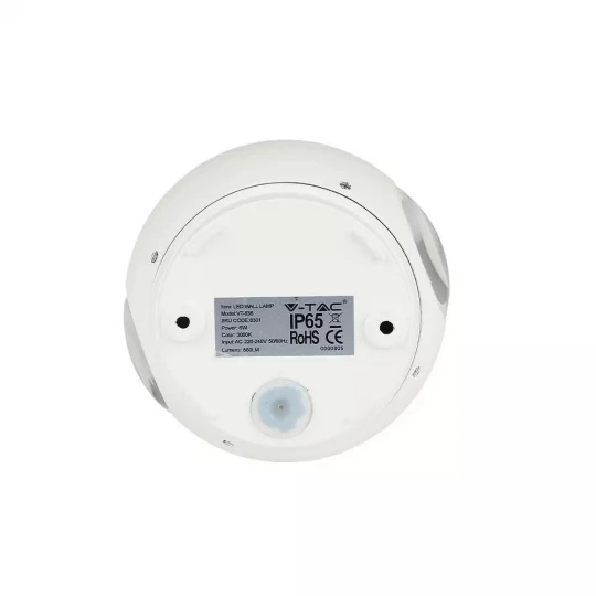 Oprawa ewelacyjna VT-836 6W LED WALL LIGHT COLORCODE:4000K -WHITE BODY 8302