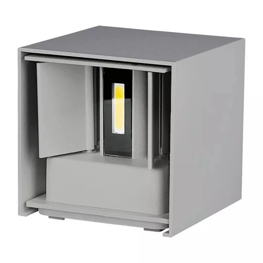 Oprawa elewacyjnaVT-759-12 12W-WALL LAMP WITH BRIDGELUX CHIP COLORCODE:4000k GREY SQUARE 8532