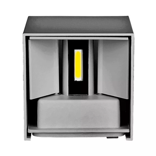 Oprawa elewacyjnaVT-759-12 12W-WALL LAMP WITH BRIDGELUX CHIP COLORCODE:4000k GREY SQUARE 8532