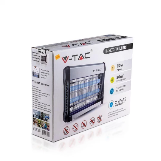 Lampa owadobójcza VT-3220 2*10W INSECT KILLER 11180