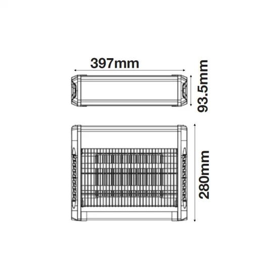 Lampa owadobójcza VT-3220 2*10W INSECT KILLER 11180