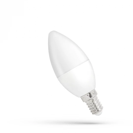 Żarówka LED świecowa ściemnialna E-14 230V 6W  barwa zimna DIMMABLE SPECTRUM WOJ14383