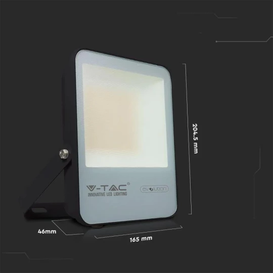 Projektor LED 30W 4800lm 4000K 160lm/W IP65 Czarny 5 Lat Gwarancji 6702