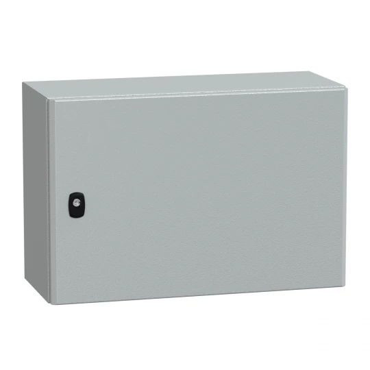 Spacial S3D drzwi gładkie bez pł. mont.wys.400xW600xD250 IP66 IK10 RAL7035, NSYS3D4625