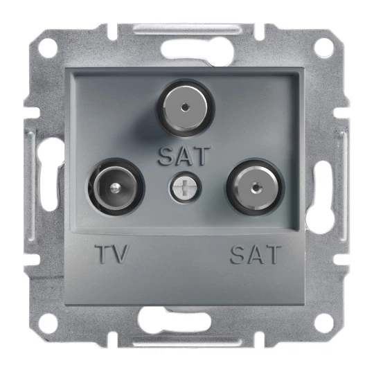 ASFORA Gniazdo TV-SAT-SAT końcowe (1dB) bez ramki stal EPH3600162