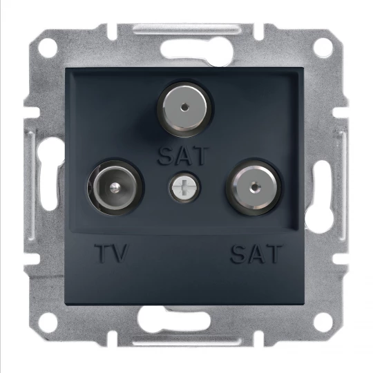 ASFORA Gniazdo TV-SAT-SAT końcowe (1dB) bez ramki antracyt EPH3600171