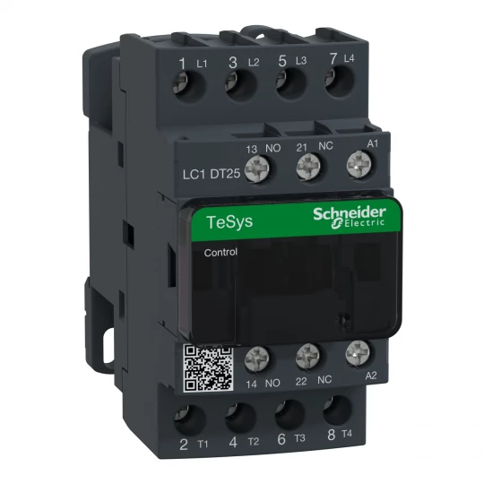 Stycznik 4 bieguny I=25A AC-1, styki 4 NO, napięcie cewki 220 V AC LC1DT25M7