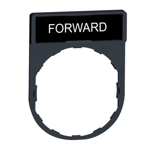 Ramka do mocowania etykiet 30x40mm, z etykietą 8x27mm FORWARD ZBY2305