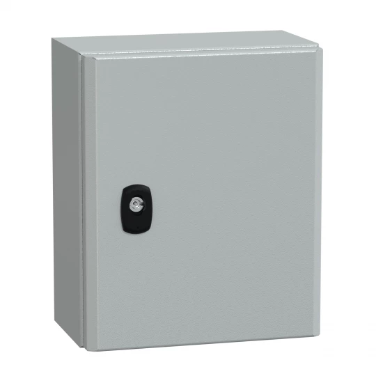 Spacial S3D drzwi gładkie bez pł. mont.wys.300xW250xD150 IP66 IK10 RAL7035, NSYS3D32515P