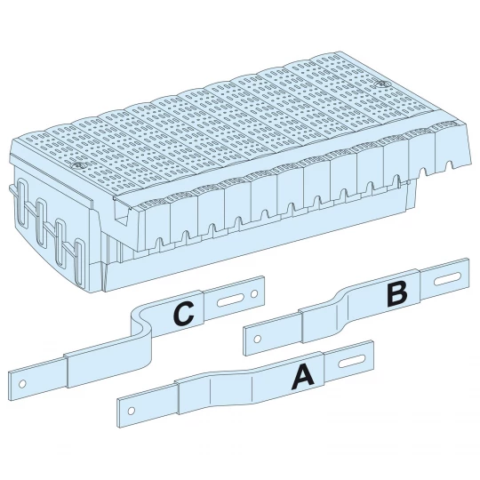 Polypact Blok dystrybucyjny do NSX250 na stałe z dźwignią 3P LVS04403