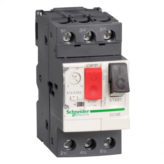 Wyłącznik silnikowy 3P 0,25kW 0,63-1,0A PL GV2ME05AP
