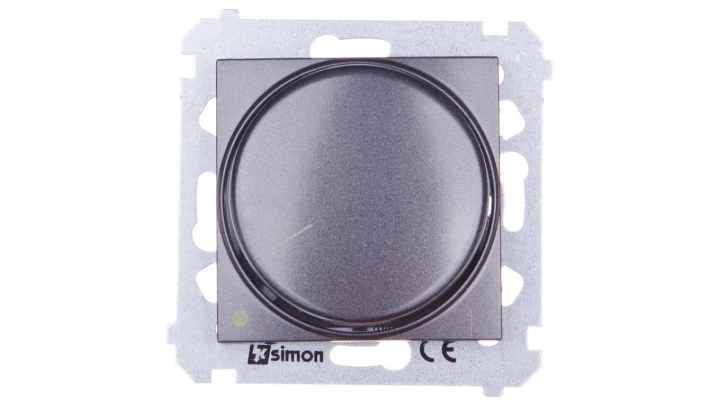 Simon 54 Ściemniacz obrotowy dwubiegunowy LED 5-215W antracyt DS9L2.01/48 WMDS-004xL2-048