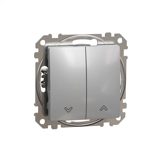 Sedna Design, Przycisk żaluzjowy, srebrne aluminium