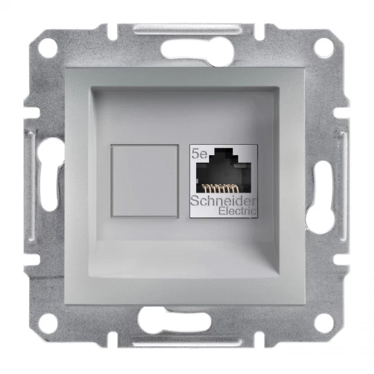 ASFORA Gniazdo komputerowe kat.5e UTP bez ramki aluminium EPH4300161