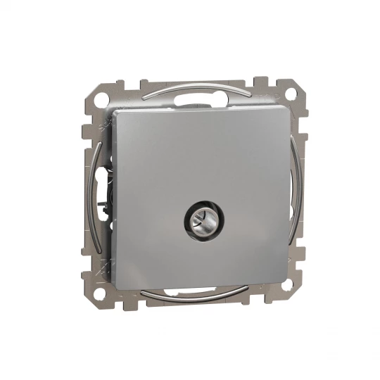 Sedna Design, Gniazdo TV końcowe (4dB), srebrne aluminium