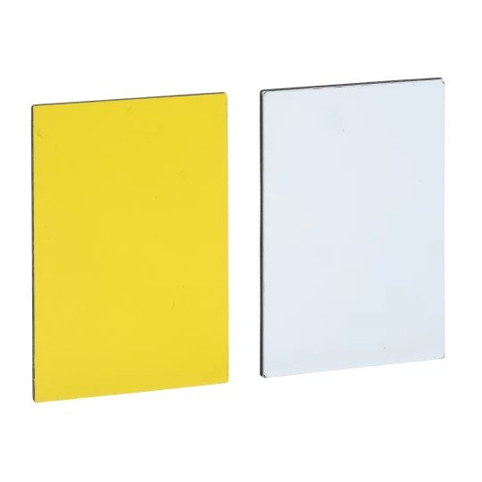 Tabliczka opisowa żółta prostokątna 19x27mm bez nadruku ZBY5102