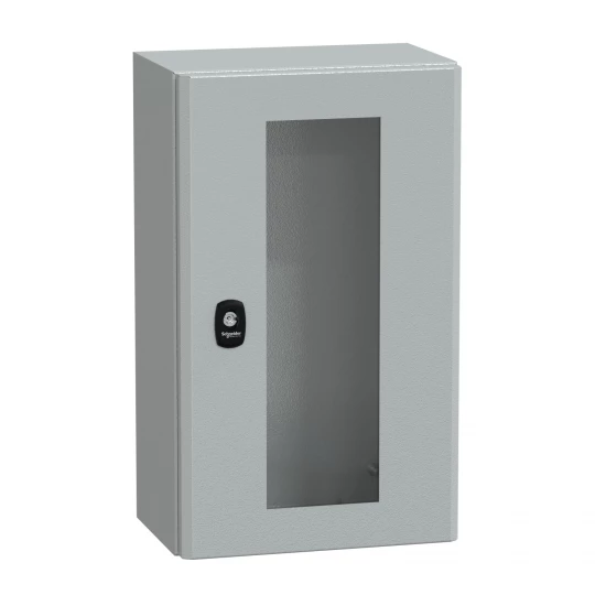Spacial S3D przezr. drzwi bez pł.mont.wys.500xW300xD200 IP66 IK08 RAL7035, NSYS3D5320T