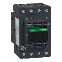 Stycznik 4 bieguny I=80A AC-1, styki 4 NO, napięcie cewki 24V DC LC1DT80A3BD