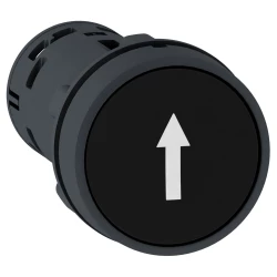 Przycisk sterowniczy 22mm czarny z samopowrotem /strzałka w górę/1Z XB7NA21341