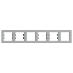 ASFORA Ramka 6-krotna pozioma aluminium EPH5800661