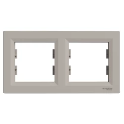 ASFORA Ramka 2-krotna pozioma brąz EPH5800269