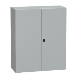 Obudowa wisząca Spacial S3D drzwi podwójne z płytą montażową 1200x1000x400mm NSYS3D121040DP