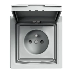 Gniazdo 2P+PE IP44 z ramką (1-krotne) z EPH2800361