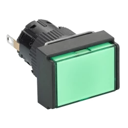 Wskażnik świetlny prostokątny O16 IP65- ziel. zintegr. LED, 24 V, złącze XB6EDV3BP