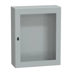 Spacial S3D przezr.drzwi bez pł. mont.wys.1000xW800xD300 IP66 IK08 RAL7035, NSYS3D10830T