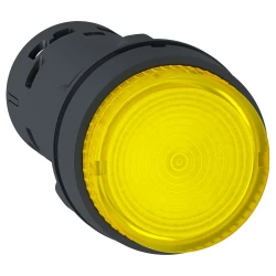 Przycisk sterowniczy 22mm żółty z samopowrotem z podświetleniem 1Z 1R XB7NW38B1