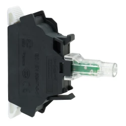 Zestaw świetlny fi22 zielony LED 230-240V standardowy zaciski sprężynowe ZBVM35