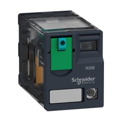 Przekaźnik wtykowy miniaturowy, Zelio RXM-4 styki przełaczne, 48 V DC, dioda LED RXM4AB2ED