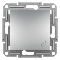 ASFORA Przycisk dzwonek bez ramki aluminium EPH0800161