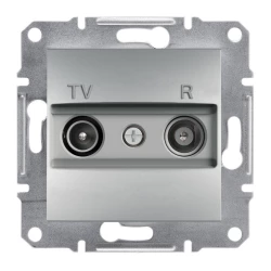 ASFORA Gniazdo RTV przelotowe (4dB) bez ramki aluminium EPH3300261
