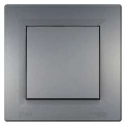 ASFORA Łącznik 1-biegunowy IP44 z ramką stal EPH0100262