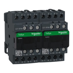 Stycznik nawrotny I=20A AC-1, 4 bieguny, napięcie cewki 230 V AC LC2DT20P7