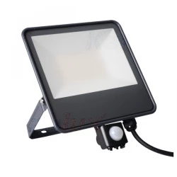 Projektor LED z czujnikiem ruchu PUR IQ-LED FL-50W-NW-SE 6000lm 4000K barwa neutralna IP44 czarny 33888