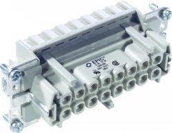 Wkład złącza 16P+PE żeński 16A 500V EPIC H-BE 16 BF 10401200