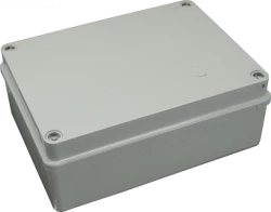 Puszka n/t hermetyczna 190x140x70 bez dławików IP56 szara S-BOX 416