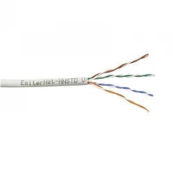 Kabel Emiter Net UTP (U/UTP) kat.5e 350 MHz drut standard szary K/EMITERNET-UTP5EPVC-STD.