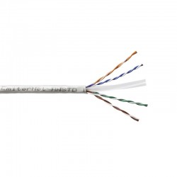 Kabel Emiter Net UTP (U/UTP) kat. 6 450 MHz, drut standard PVC szary K/EMITERNET-UTP6PVC-STD. /305m/