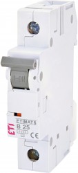 Wyłącznik nadprądowy 1P B 25A 6kA AC ETIMAT 6 002111518