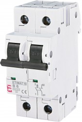 Wyłącznik nadprądowy 1+N B 6A 10kA AC ETIMAT10 002122712