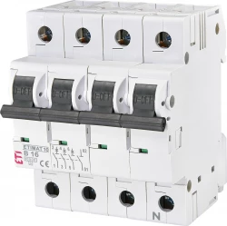 Wyłącznik nadprądowy 3P+N B 16A 10kA AC ETIMAT10 02126716