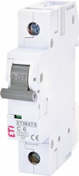 Wyłącznik nadprądowy 1P C 6A 6kA AC ETIMAT 6 002141512