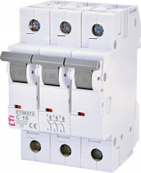 Wyłącznik nadprądowy 3P C 16A 6kA AC ETIMAT 6 002145516