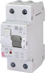 Wyłącznik różnicowo-nadprądowy 2P 6A C 0,03A typ AC KZS-2M 002173121