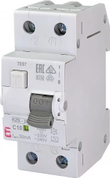 Wyłącznik różnicowo-nadprądowy 2P 10A C 0,03A typ A KZS-2M 002173222