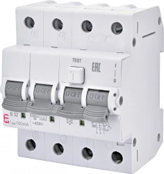 Wyłącznik różnicowo-nadprądowy 4P 25A B 0,03A typ AC KZS-4M 002174006