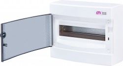 Rozdzielnica modułowa 1x12 natynkowa /transparentna/ IP40 ECT12PT DIDO 001101001